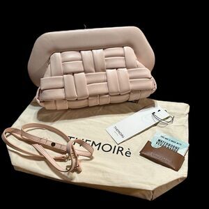 Themoire Bios Woven Shoulder Bag/Clutch Pink